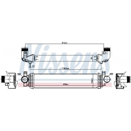 ΨΥΓΕΙΟ INTERCOOLER 2.0 EcoBoost ΒΕΝΖΙΝΗ - 2.0 TDCi ΠΕΤΡΕΛΑΙΟ (650x160x64) FORD KUGA 2016 - ( F/L ) 323106210