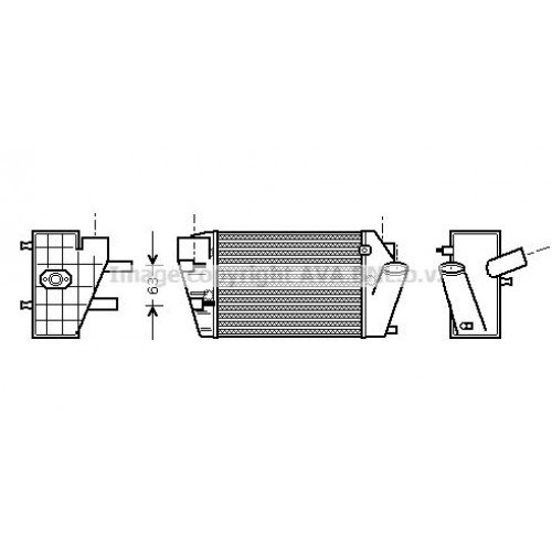 ΨΥΓΕΙΟ INTERCOOLER 2.5 TDI ΠΕΤΡΕΛΑΙΟ (200x190) (ΑΡΙΣΤΕΡΟ) AUDI A4 2001 - 2005 ( 8H )( 8E ) 022606250