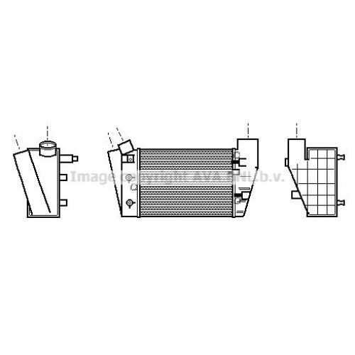 ΨΥΓΕΙΟ INTERCOOLER 2.5 TDI ΠΕΤΡΕΛΑΙΟ (199x189) (ΔΕΞΙ) AUDI A4 2001 - 2005 ( 8H )( 8E ) 022606240