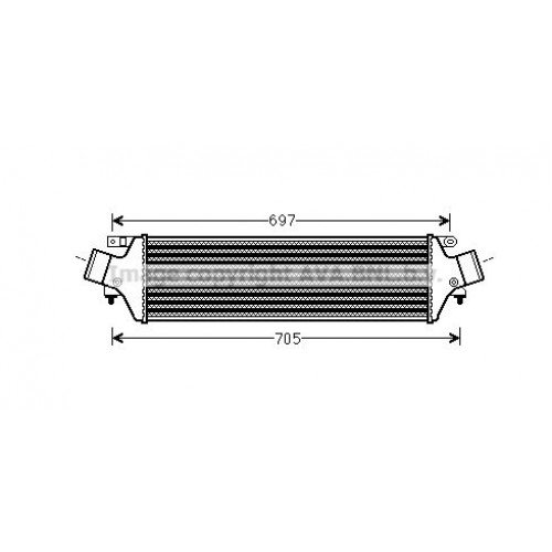 ΨΥΓΕΙΟ INTERCOOLER 2.0 JTD ΠΕΤΡΕΛΑΙΟ (580x150x80) ALFA ROMEO GIULIETTA 2010 - ( 940 ) 100006230