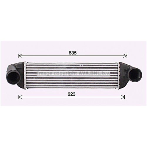 ΨΥΓΕΙΟ INTERCOOLER 2.0-3.0 D DIESEL (540x160x62) BMW X3 2004 - 2007 ( Ε83 ) 031406200