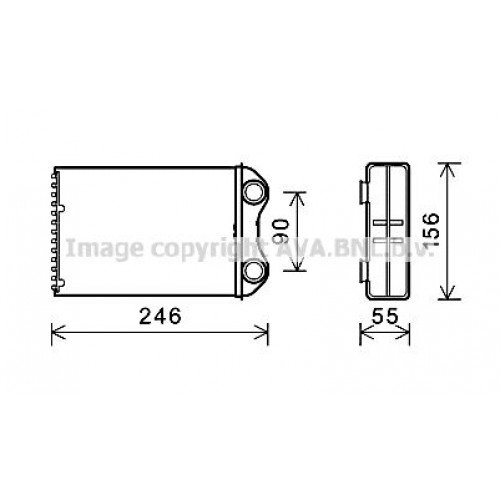 ΨΥΓΕΙΟ ΚΑΛΟΡΙΦΕΡ (BR) (200x145x32) MINI COOPER 2004 - 2006 698006500