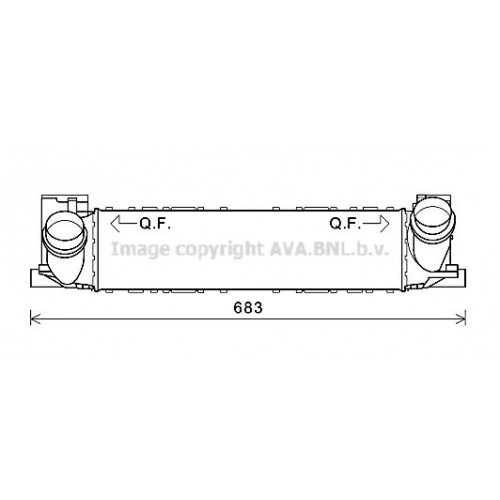 ΨΥΓΕΙΟ INTER. 1,4-1,6-1,8-2,0(495x133x80 BMW 3 Series 2014 - ( F30/31/34 )( F/L ) 154306200