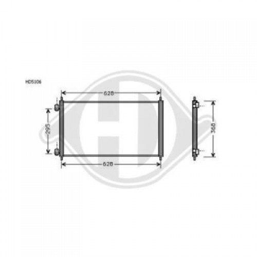 ΨΥΓΕΙΟ A/C 1.4i-1.6i-1.7i ΒΕΝΖΙΝΗ (612x339x16) HONDA CIVIC 2004 - 2005 ( EP / S / U / V / M ) 027206430