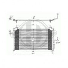 ΨΥΓΕΙΟ A/C ΓΙΑ ΌΛΑ ΒΕΝΖΙΝΗ (625x360x16) MAZDA MPV - PREMACY 1999 - 2006 500606400