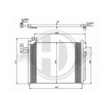 ΨΥΓΕΙΟ A/C 2.0 TD ΠΕΤΡΕΛΑΙΟ (450x340x16) MAZDA MPV - PREMACY 1999 - 2006 500606410