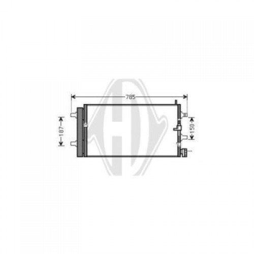 ΨΥΓΕΙΟ A/C 2.0 TFSi HYBRID (636x325) AUDI Q5 2008 - 2012 ( 8R ) 033406420