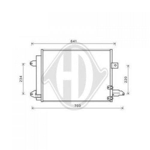 ΨΥΓΕΙΟ A/C 2.5 BENZINH (RS) Μ/Α (546x378x16) AUDI TT 2006 - 2011 ( 8J ) 098806410