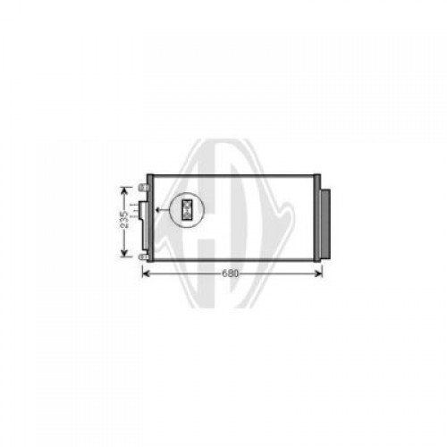 ΨΥΓΕΙΟ A/C 1,4i16V ABARTH (63x29,5) FIAT 500 2015 - 297206410