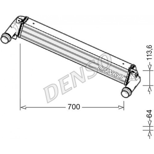 ΨΥΓΕΙΟ INTERCOOLER 2.0-2.2 ΠΕΤΡΕΛΑΙΟ (700x113) JEEP CHEROKEE 2014 - ( KL ) 180006200