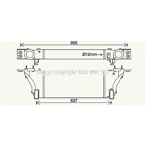 ΨΥΓΕΙΟ INTERCOOLER 3.0 dCi ΠΕΤΡΕΛΑΙΟ (515x225x80) NISSAN D40 NAVARA 2010 - 2015 ( F/L ) 584006210