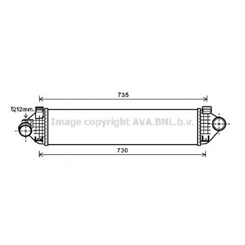 ΨΥΓΕΙΟ INTERCOOLER 1.6 EcoBoost ΒΕΝΖΙΝΗ (658x159x40) FORD MONDEO 2007 - 2011 ( Mk4a ) 050806550