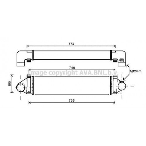 ΨΥΓΕΙΟ INTERCOOLER 2.0 ST ΒΕΝΖΙΝΗ (660x150x65) FORD FOCUS 2014 - 2018 320106230