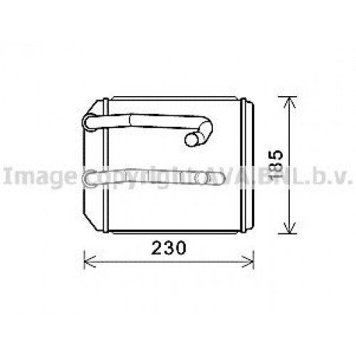 ΨΥΓΕΙΟ ΚΑΛΟΡΙΦΕΡ BENZINH-ΠΕΤΡΕΛΑΙΟ (180x180x26) MITSUBISHI L200 1997 - 1999 ( K60T ) ( K70T ) 050006500