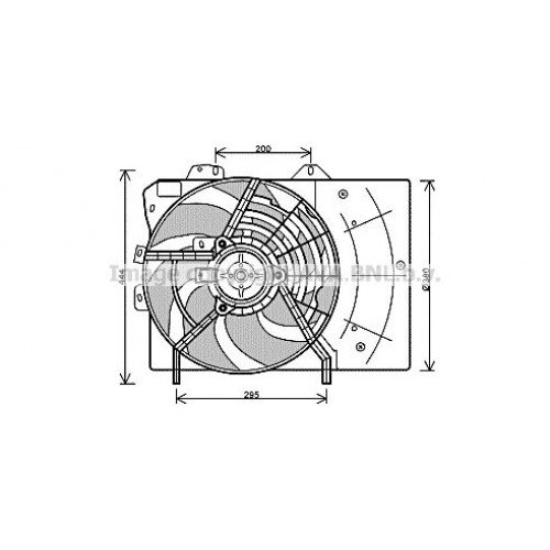 ΒΕΝΤΙΛΑΤΕΡ ΨΥΓΕΙΟΥ ΚΟΜΠΛΕ (1 ΦΙΣΑ) (38cm) CITROEN C4 CACTUS 2014 - 2018 204006450