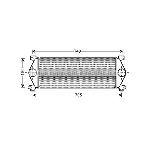 ΨΥΓΕΙΟ INTERCOOLER 3.0 DCI ΠΕΤΡΕΛΑΙΟ 04- (625x205x50) RENAULT MASTER 2003 - 2009 ( HD ) ( FD ) 084806220