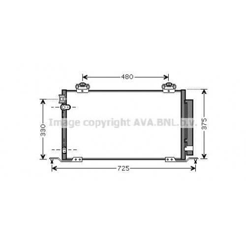 ΨΥΓΕΙΟ A/C 2.0-2.4 BENZINH (645x360x16) TOYOTA AVENSIS 2003 - 2006 ( T250 ) 023206430