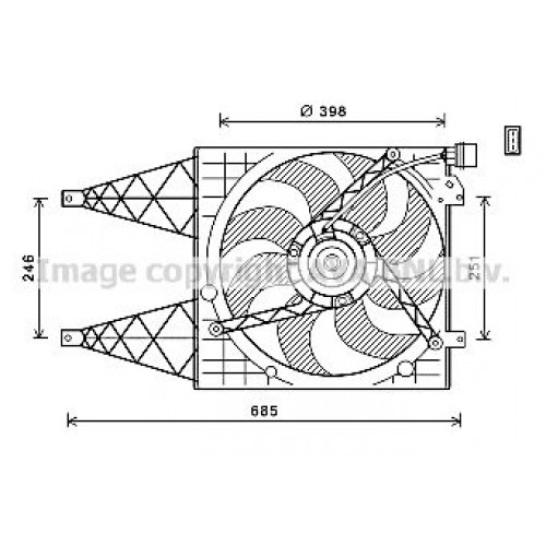ΒΕΝΤΙΛΑΤΕΡ ΨΥΓΕΙΟΥ ΚΟΜΠΛΕ 1.2TSI-1.4TSI-1.6i 16V ΒΕΝΖΙΝΗ - 1.6TDi ΠΕΤΡΕΛΑΙΟ SEAT TOLEDO 2013 - 2017 723006440