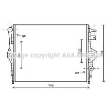ΨΥΓΕΙΟ ΝΕΡΟΥ 3.0/3.6 TSI/TFSI/HYBRID ΒΕΝΖΙΝΗ 3.0 TDi ΠΕΤΡΕΛΑΙΟ (700x534x32) (BEHR) VW TOUAREG 2010 - 2014 ( 7P5 ) 877006305