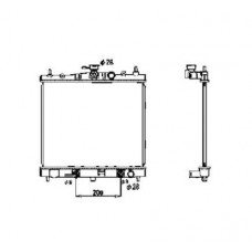ΨΥΓΕΙΟ ΝΕΡΟΥ 1.2-1.4 16V ΒΕΝΖΙΝΗ ΑΥΤΟΜΑΤΟ +/- A/C (380x448) ΙΑΠΩΝΙΚΟ NISSAN MICRA 2003 - 2005 ( K12 ) 024406350