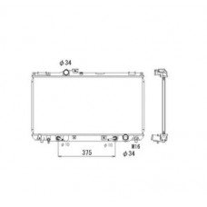 ΨΥΓΕΙΟ ΝΕΡΟΥ ΓΙΑ ΟΛΑ ΒΕΝΖΙΗ ΜΗΧΑΝΙΚΟ-ΑΥΤΟΜΑΤΟ (375x705x16) LEXUS IS 1999 - 2005 ( XE10 ) 487006300