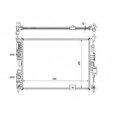 ΨΥΓΕΙΟ ΝΕΡΟΥ 1.6 ΒΕΝΖΙΝΗ (590x430x16) (ΧΩΡΙΣ ΣΩΛΗΝΑΚΙ) NISSAN QASHQAI 2007 - 2010 ( J10 )( JJ10 ) 080406305