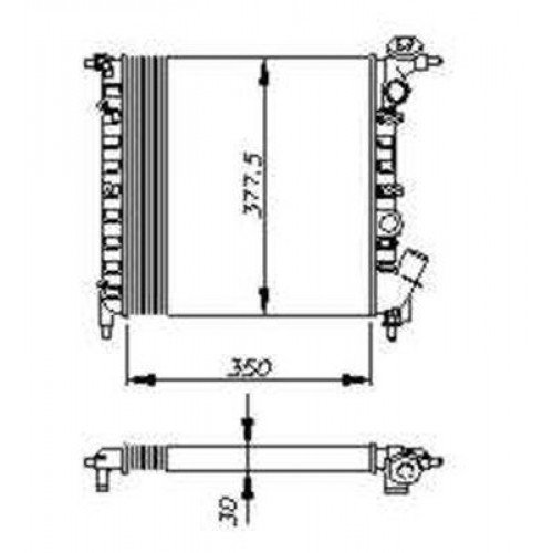 ΨΥΓ.1.1CC(Χ.A/C) (35x35) (ΑΝ. ΚΥΚΛΩΜΑ) RENAULT CLIO 1990 - 1994 073606340