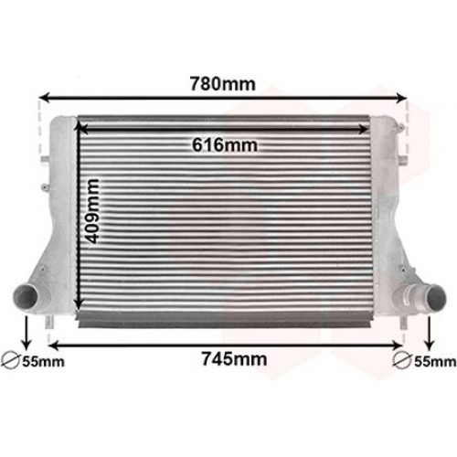 Ψυγείο Intercooler AUDI A3 2008 2012 8P F/L 079006230 Xcar