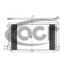 Ψυγείο A/C (Εξωτερικό) OPEL CORSA 2006 - 2011 ( D ) ACR 300631