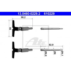 Αξεσουάρ/εξαρτήματα Δισκόφρενο MERCEDES C CLASS 2000 - 2003 ( W203 ) ATE 13.0460-0229.2