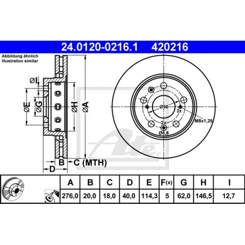 Δισκόπλακες SUZUKI SWIFT 2006 - 2008 ( RS ) ATE 24 Δισκόπλακες SUZUKI SWIFT 2006 - 2008 ( RS ) ATE 24