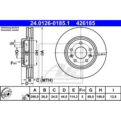 Δισκόπλακες NISSAN QASHQAI 2013 - 2017 ATE 24 Δισκόπλακες NISSAN QASHQAI 2013 - 2017 ATE 24