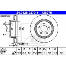 Δισκόπλακες JEEP CHEROKEE 2008 - 2013 ( KK ) ATE 24