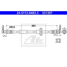 Μαρκούτσια Φρενων MERCEDES C CLASS 1993 - 1995 ( W202 ) ATE 24