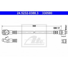 Μαρκούτσια Φρενων ATE 24.5232-0388.3