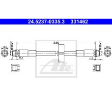 Μαρκούτσια Φρενων AUDI A6 Allroad 2000 - 2005 ( 4BH ) ATE 24.5237-0335.3