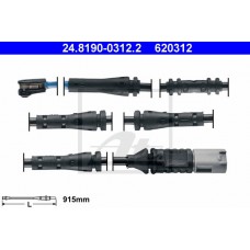 Τακάκια Σετ BMW 5 Series 2010 - 2014 (F10) (F11) ATE 24.8190-0312.2