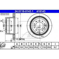 Δισκόπλακες ATE 24.0118-0143.1