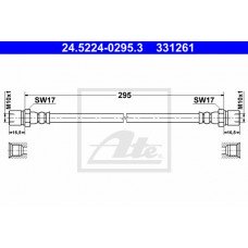 Μαρκούτσια Φρενων VW TRANSPORTER 1979 - 1991 ( T3 ) ATE 24.5224-0295.3