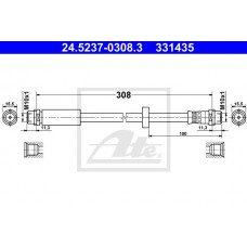 Μαρκούτσια Φρενων AUDI A4 2005 - 2008 ( 8E )( 8H ) ATE 24