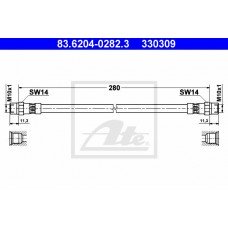 Μαρκούτσια Φρενων ATE 83.6204-0282.3