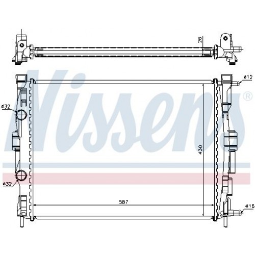 Ψυγείο Νερού RENAULT MEGANE 2006 - 2008 673106315