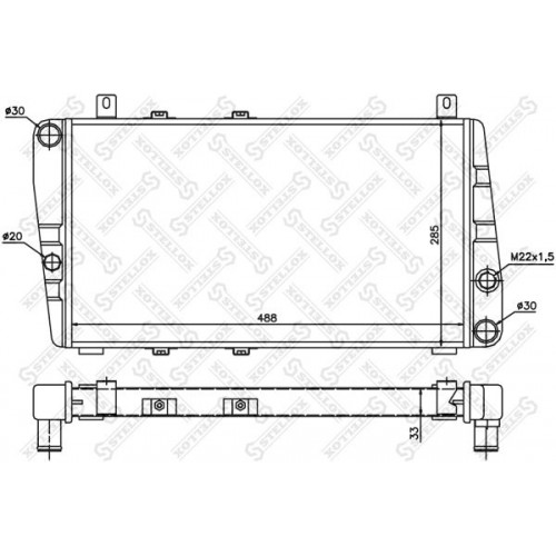 Ψυγείο Νερού SKODA FELICIA 1998 - 2001 ( 6U1/5 ) BEHR 012306335