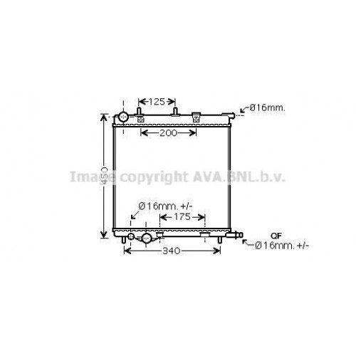 Ψυγείο Νερού CITROEN C2 2008 - 2010 ( JM ) BEHR 014006305