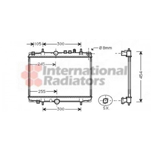 Ψυγείο Νερού CITROEN C5 2001 - 2004 ( DC ) BEHR 019606305