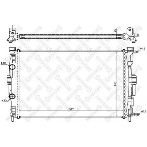 Ψυγείο Νερού RENAULT MEGANE 2002 - 2005 BEHR 027406315