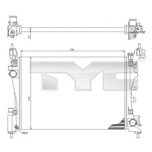 Ψυγείο Νερού FIAT GRANDE PUNTO 2005 - 2008 ( 199 ) BEHR 039106325