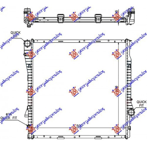 Ψυγείο Νερού BMW X5 2000 - 2004 ( Ε53 ) BEHR 031306325