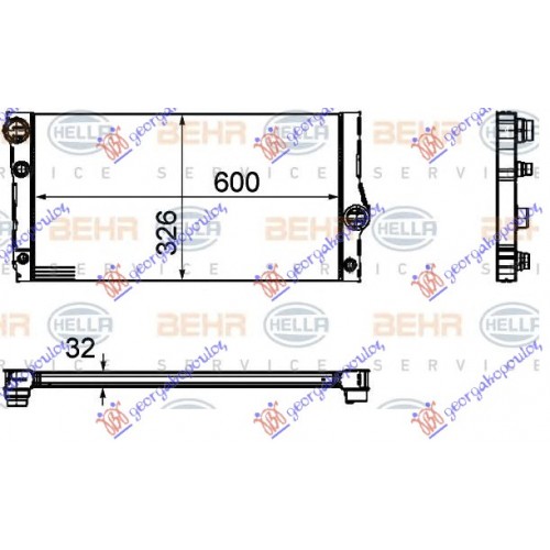 Ψυγείο Νερού BMW 7 Series 2008 - 2012 ( F01 / F02 ) BEHR 158006300