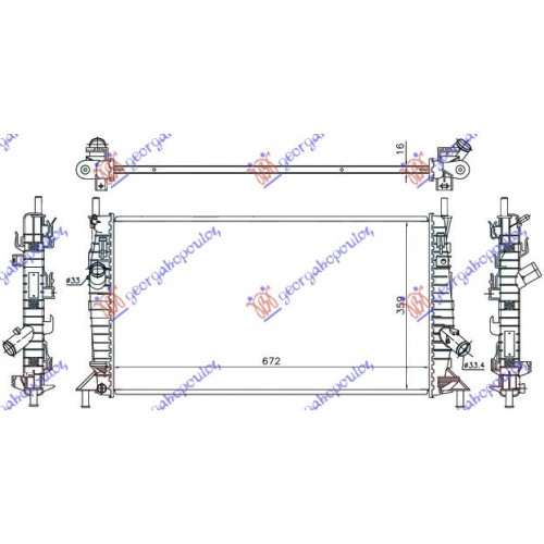 Ψυγείο Νερού VOLVO C70 2010 - BEHR 853006305